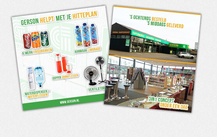 email marketing en email nieuwsbrieven bij voor Gerson Kantoorspecialisten, Zwolle.