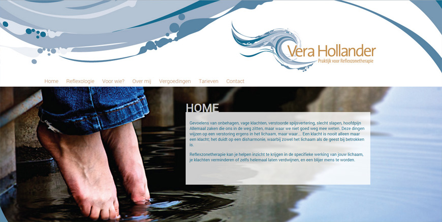 Website ontwerp Vera Hollander Zwolle